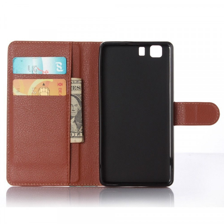 Чехол с визитницей для DOOGEE X5 / X5 Pro (коричневый)