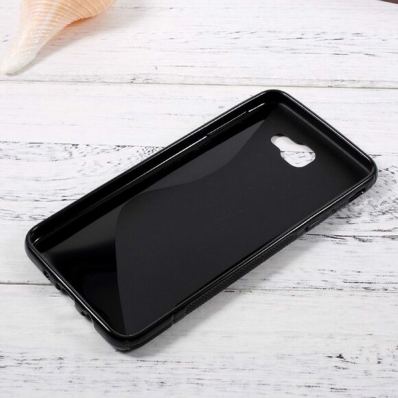 Нескользящий чехол для Samsung Galaxy J7 Prime SM-G610F/DS (черный) (On7 2016 SM-G6100)