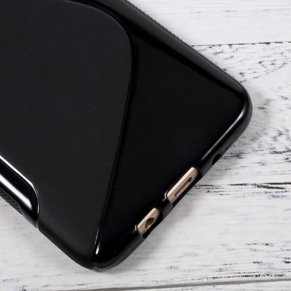 Нескользящий чехол для Samsung Galaxy J7 Prime SM-G610F/DS (черный) (On7 2016 SM-G6100)