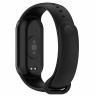 Силиконовый ремешок для Xiaomi Mi Smart Band 8, Xiaomi Mi Band 8 (черный)
