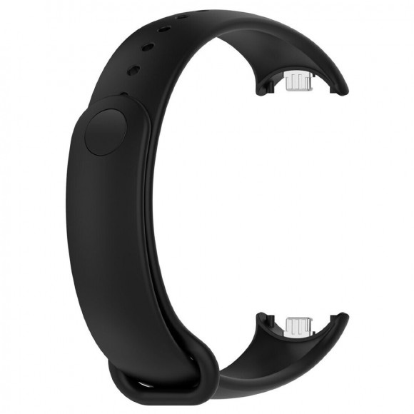 Силиконовый ремешок для Xiaomi Mi Smart Band 8, Xiaomi Mi Band 8 (черный) Силиконовый ремешок для Xiaomi Mi Smart Band 8, Xiaomi Mi Band 8 (черный)