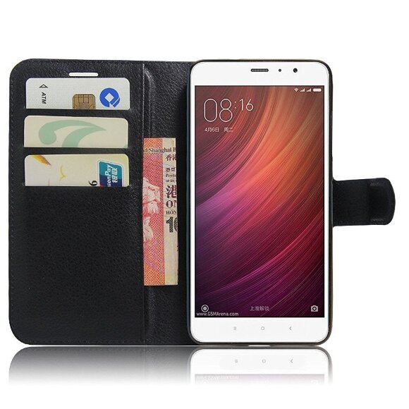 Чехол с визитницей для Xiaomi Redmi Note 4 (черный)