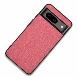 Чехол с тканевой текстурой для Google Pixel 8 (розовый)