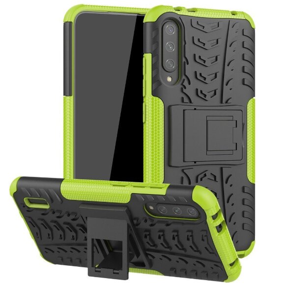 Чехол Hybrid Armor для Xiaomi Mi CC9e / Xiaomi Mi A3 (черный + зеленый) Чехол Hybrid Armor для Xiaomi Mi CC9e / Xiaomi Mi A3 (черный + зеленый)