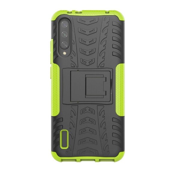 Чехол Hybrid Armor для Xiaomi Mi CC9e / Xiaomi Mi A3 (черный + зеленый) Чехол Hybrid Armor для Xiaomi Mi CC9e / Xiaomi Mi A3 (черный + зеленый)