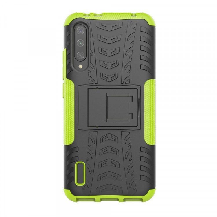Чехол Hybrid Armor для Xiaomi Mi CC9e / Xiaomi Mi A3 (черный + зеленый)