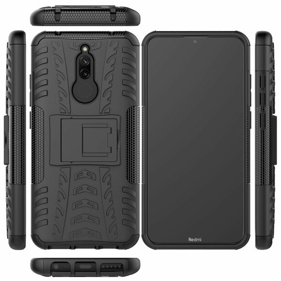 Чехол Hybrid Armor для Xiaomi Redmi 8 / Redmi 8A (черный)