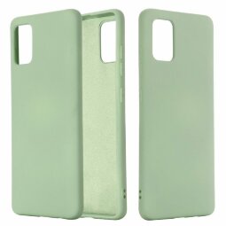 Силиконовый чехол Mobile Shell для Samsung Galaxy A51 (темно-зеленый)