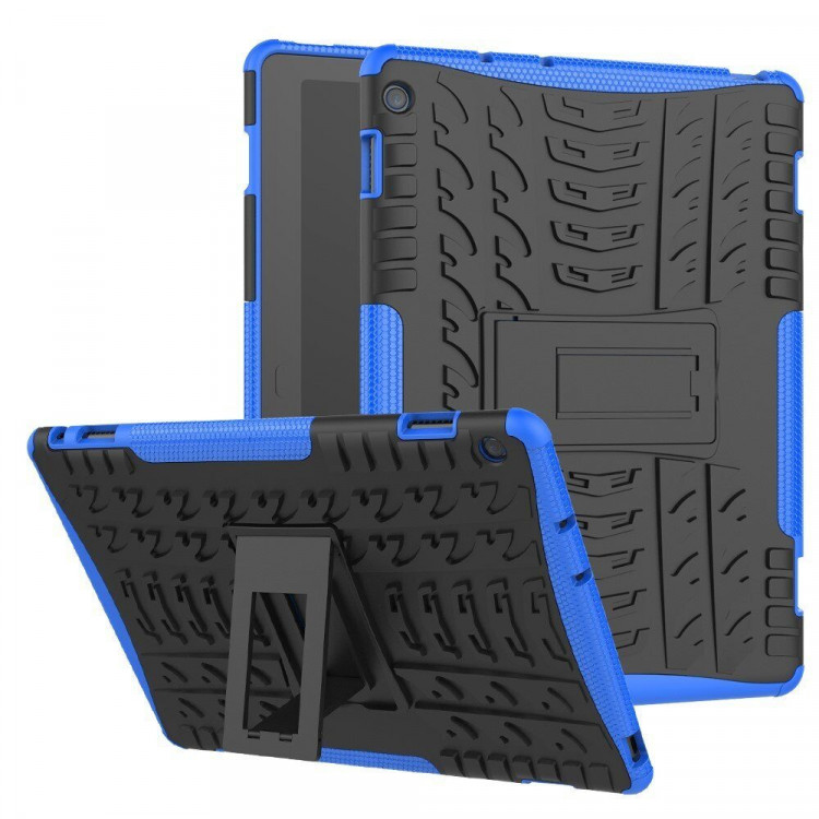 Чехол Hybrid Armor для Huawei MediaPad M3 Lite 10 (черный + голубой)