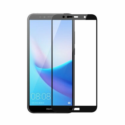Защитное стекло 3D для Huawei Y6 Prime (2018) / Y6 (2018) /  Honor 7A / Honor 7A Pro (AUM-L29) / Honor 7C (Российская версия) (черный)
