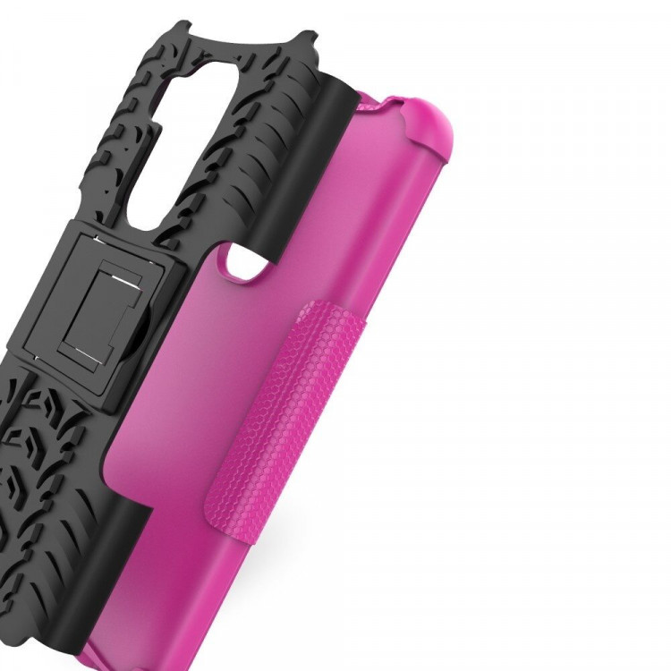 Чехол Hybrid Armor для Huawei Nova Plus (черный + розовый)