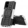 Чехол Hybrid Armor для Samsung Galaxy S20+ (Plus) (черный + белый)