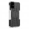 Чехол Hybrid Armor для Samsung Galaxy S20+ (Plus) (черный + белый)