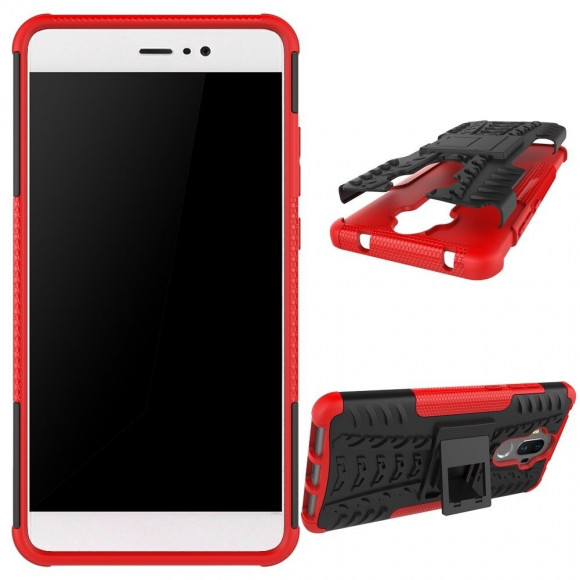Чехол Hybrid Armor для Huawei Mate 9 (черный + красный)