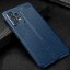 Чехол-накладка Litchi Grain для Samsung Galaxy A53 5G (темно-синий)