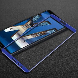 Защитное стекло 3D для Huawei Honor 7X (голубой)