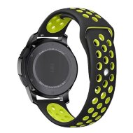 Двухцветный силиконовый ремешок для Samsung Gear S3 Frontier / S3 Classic / Galaxy Watch 46мм / Watch 3 (45мм) (черный+зеленый) Двухцветный силиконовый ремешок для Samsung Gear S3 Frontier / S3 Classic / Galaxy Watch 46мм / Watch 3 (45мм) (черный+зеленый)