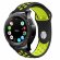 Двухцветный силиконовый ремешок для Samsung Gear S3 Frontier / S3 Classic / Galaxy Watch 46мм / Watch 3 (45мм) (черный+зеленый)