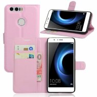 Чехол с визитницей для Huawei Honor 8 (розовый) Чехол с визитницей для Huawei Honor 8 (розовый)