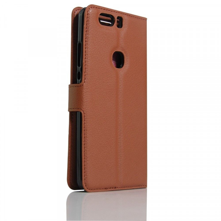 Чехол с визитницей для Huawei Honor V8 (коричневый)