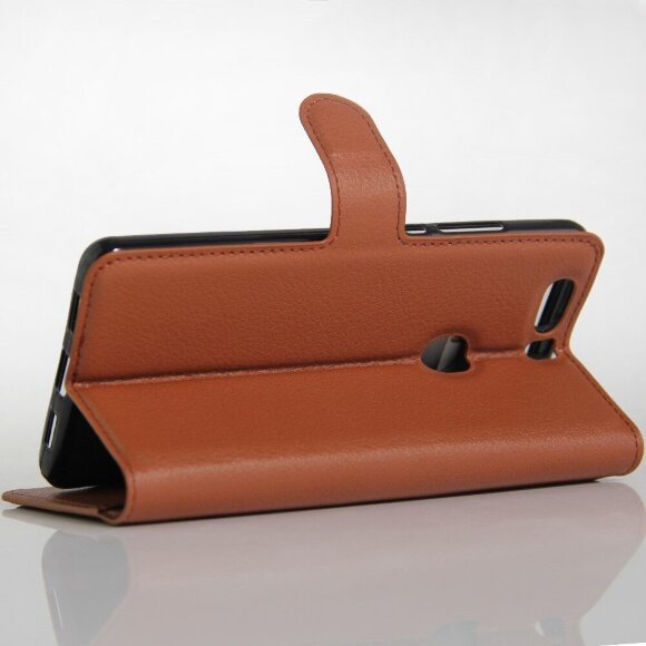 Чехол с визитницей для Huawei Honor V8 (коричневый) Чехол с визитницей для Huawei Honor V8 (коричневый)