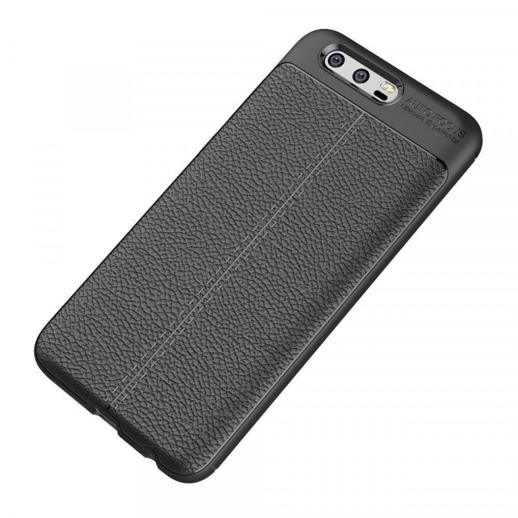 Чехол-накладка Litchi Grain для Huawei Honor 9 (черный)