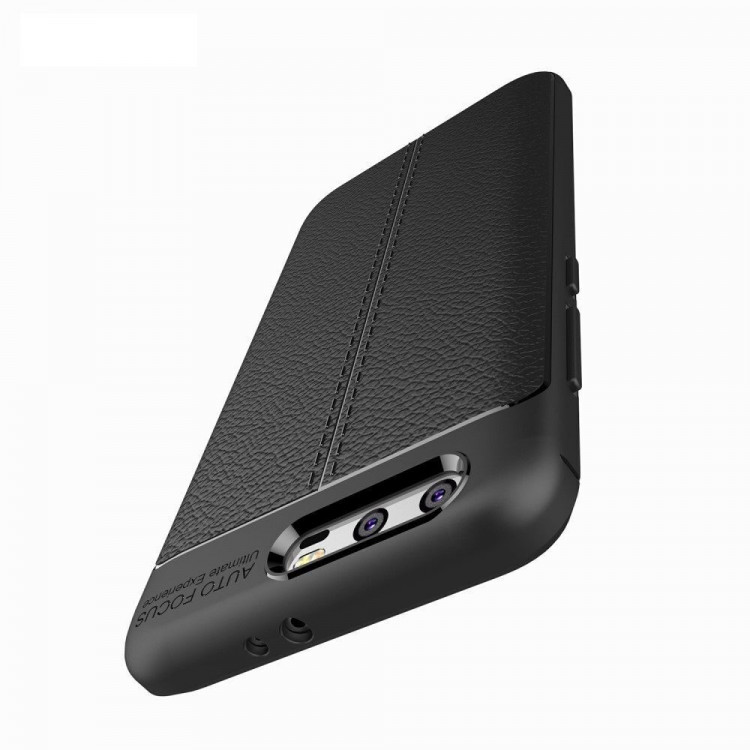 Чехол-накладка Litchi Grain для Huawei Honor 9 (черный)