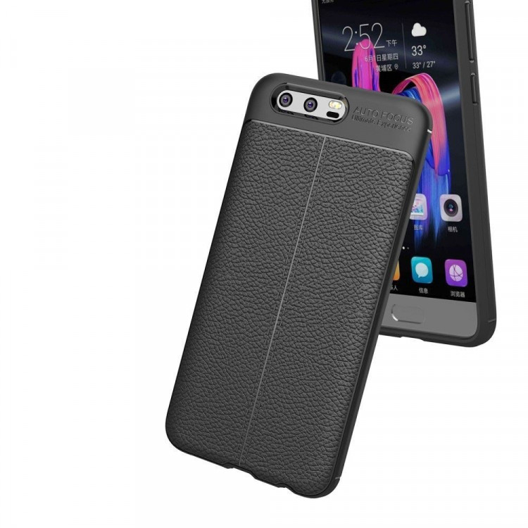 Чехол-накладка Litchi Grain для Huawei Honor 9 (черный)