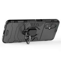 Чехол Armor Ring Holder для Xiaomi Poco M5 4G (черный)