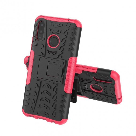 Чехол Hybrid Armor для Huawei Nova 3i / P Smart+ (Plus) (черный + розовый) Чехол Hybrid Armor для Huawei Nova 3i / P Smart+ (Plus) (черный + розовый)