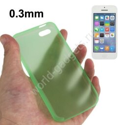 Тонкий пластиковый чехол для iPhone 5C (зеленый)