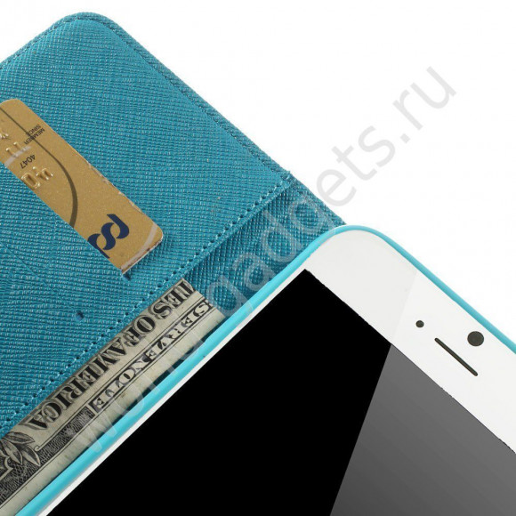 Чехол с визитницей для iPhone 6 Plus (Эйфелева Башня)
