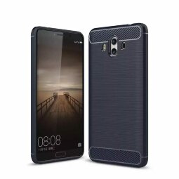 Чехол-накладка Carbon Fibre для Huawei Mate 10 (темно-синий)