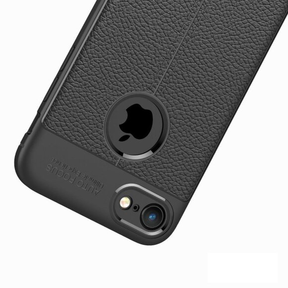 Чехол накладка Litchi Grain для iPhone 8 / iPhone 7 (черный) Чехол накладка Litchi Grain для iPhone 8 / iPhone 7 (черный)
