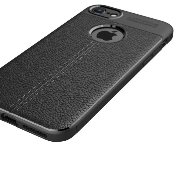 Чехол накладка Litchi Grain для iPhone 8 / iPhone 7 (черный) Чехол накладка Litchi Grain для iPhone 8 / iPhone 7 (черный)