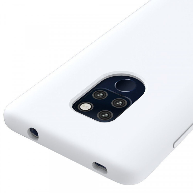 Силиконовый чехол Mobile Shell для Huawei Mate 20 (белый)