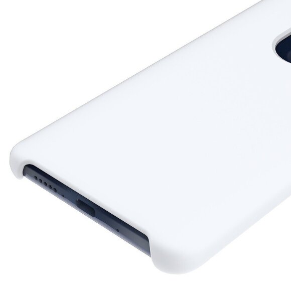 Силиконовый чехол Mobile Shell для Huawei Mate 20 (белый)