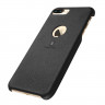 Кожаная накладка LENUO для iPhone 7 Plus (черный)