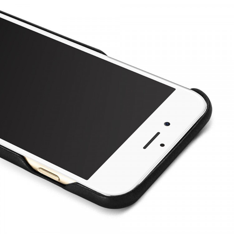 Кожаная накладка LENUO для iPhone 7 Plus (черный)