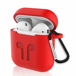Силиконовый чехол для Apple AirPods (Shock Proof - красный)
