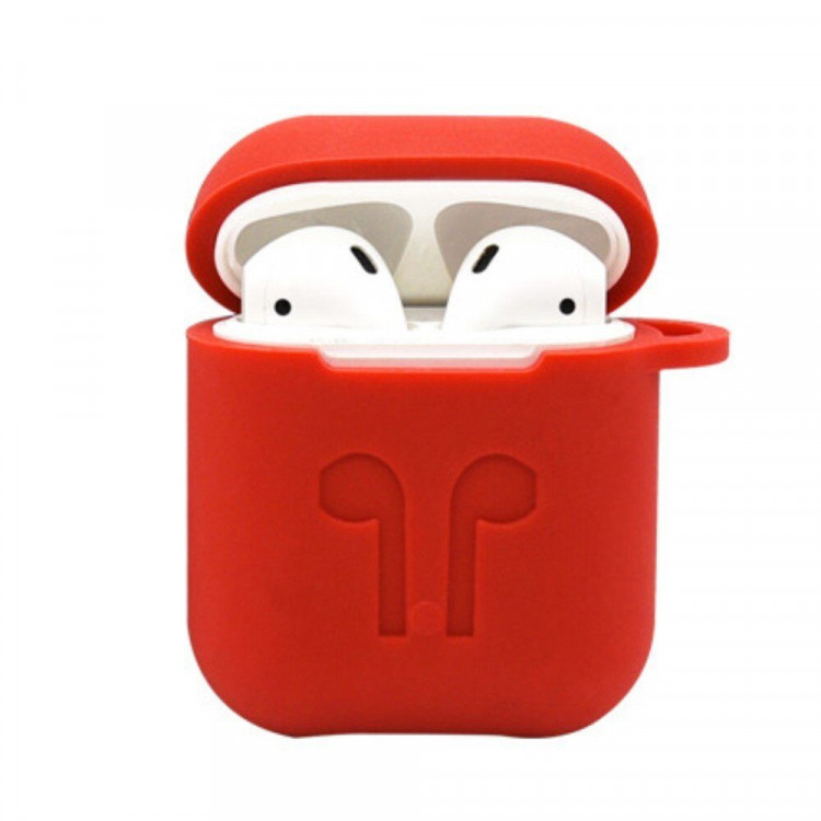 Силиконовый чехол для Apple AirPods (Shock Proof - красный)