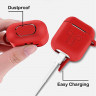 Силиконовый чехол для Apple AirPods (Shock Proof - красный)