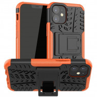 Чехол Hybrid Armor для iPhone 12 mini (черный + оранжевый) Чехол Hybrid Armor для iPhone 12 mini (черный + оранжевый)