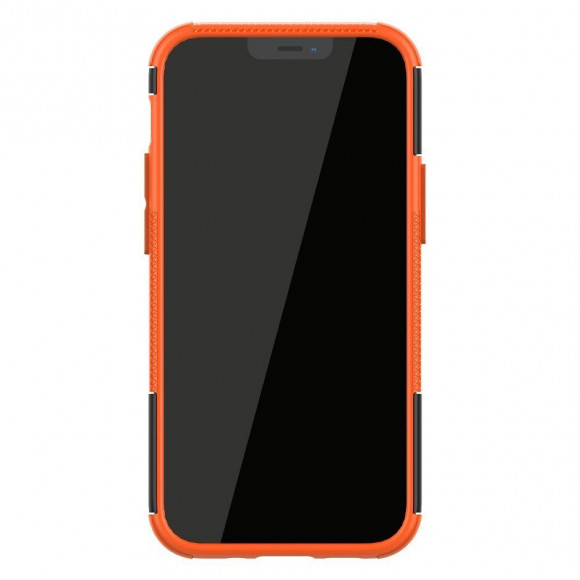 Чехол Hybrid Armor для iPhone 12 mini (черный + оранжевый) Чехол Hybrid Armor для iPhone 12 mini (черный + оранжевый)