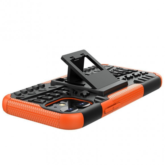 Чехол Hybrid Armor для iPhone 12 mini (черный + оранжевый) Чехол Hybrid Armor для iPhone 12 mini (черный + оранжевый)