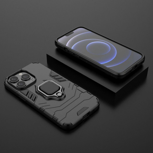 Чехол Armor Ring Holder для iPhone 13 Pro (черный)