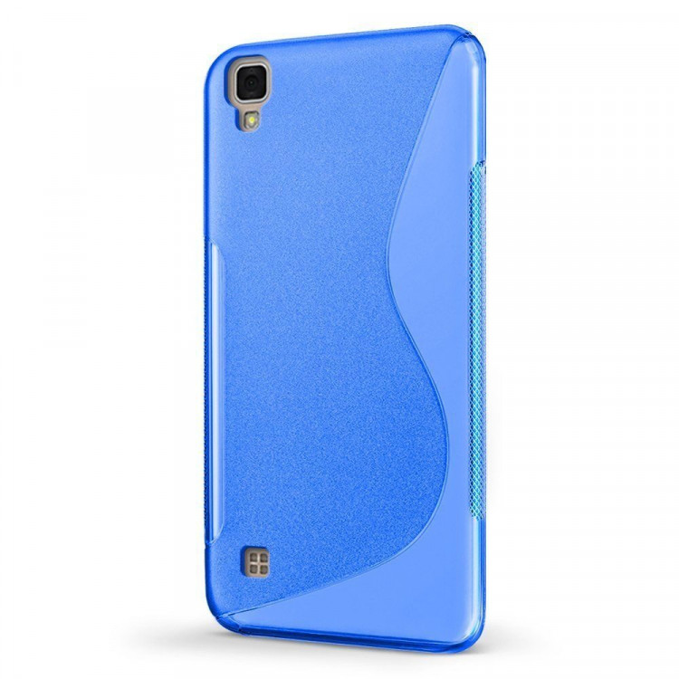 Нескользящий чехол для LG X Style K200DS (голубой)