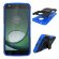 Чехол Hybrid Armor для Motorola Moto Z Play (черный + голубой)