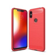 Чехол-накладка Carbon Fibre для Motorola One (P30 Play) (красный) Чехол-накладка Carbon Fibre для Motorola One (P30 Play) (красный)