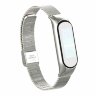 Сетчатый браслет с застежкой для Xiaomi Mi Band 5 (серебряный)